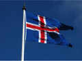 ÍSLENSKI KLOFIN FÁNINN - saumaður