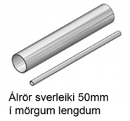 Álrör 50mm veggþykkt 5mm