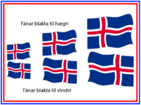 Límmiðar fánar