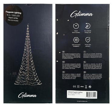 Jólaljósa umbúðir 