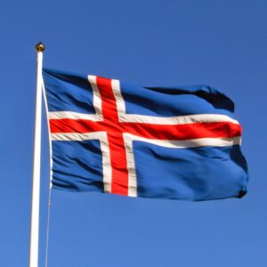 ÍSLENSKI FÁNINN - saumaður