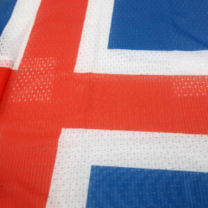 ÍSLENSKI FÁNINN - prentaður á gataefni