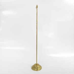 Gullhúðuð / Silfur borðfánastöng og fótur 35,5cm h