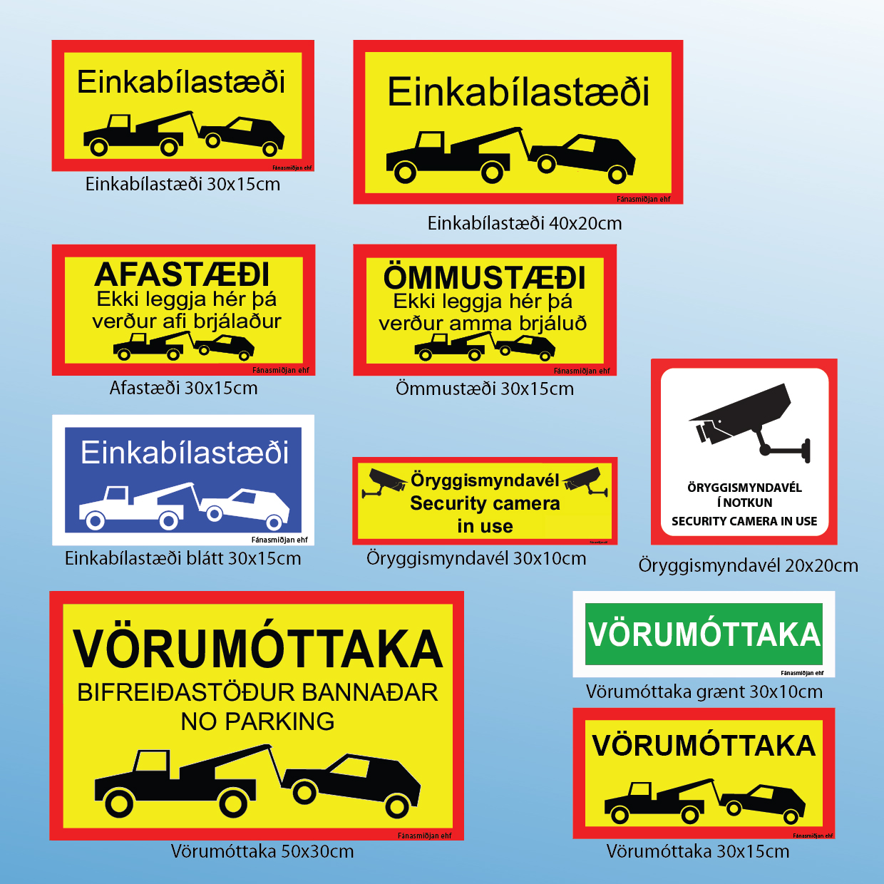 Skilti úr C-bond plötum - Image 6